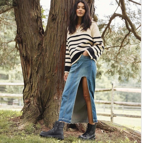 New BlankNyc Dropshoulder Extra Long Sleeve Knit Sweater - Picture 2 of 9